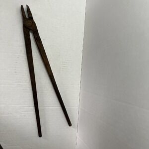 Vintage Blacksmith Tongs 14"Long Knife Making Old Tool